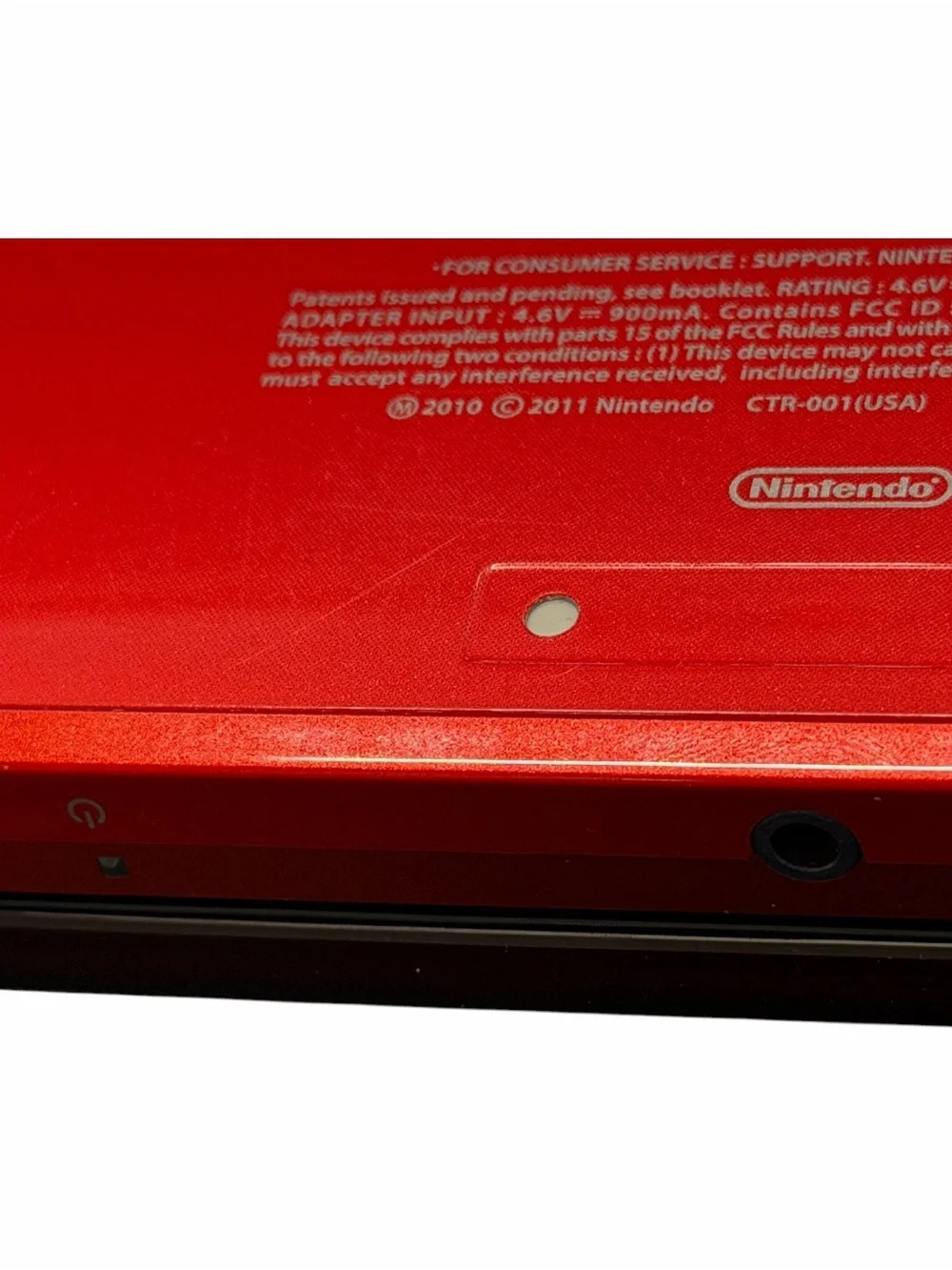Nintendo 3DS Handheld Game Console CTR-001 Red-Charger, Stylus, 2GB Card, Game